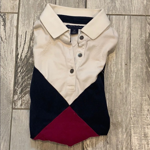 Tommy Hilfiger diamond-pattern polo size S - Picture 4 of 4